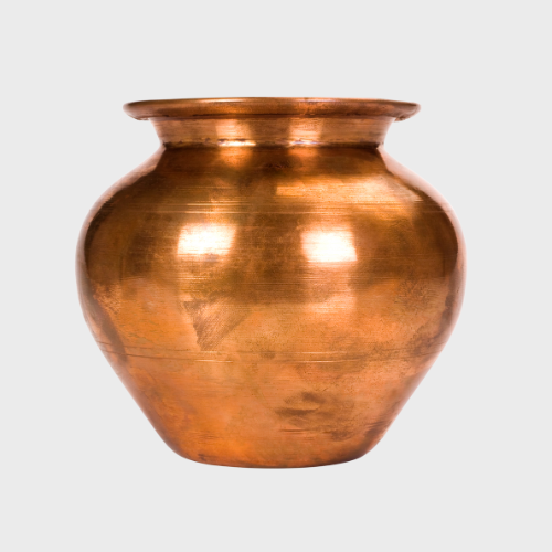 Copper Kalash with Embossed Design